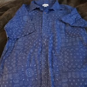 Button up blue shirt